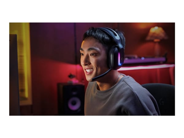 Logitech G G522 - Hodesett - full størrelse - Bluetooth / LIGHTSPEED - trådløs, kablet - USB-A, USB-C - svart