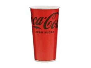 Pappbeger 50 cl Coca Cola Ø90x170 mm kald drikkebeger, 50 stk x 1 stk/ps (1000 stk.)