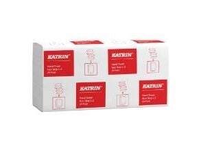 Papirhåndklæder ark, Katrin, Classic hvid 203mmx320mm, karton a 2250 stk