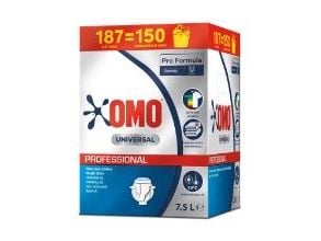 Klesvask flytende Omo Professional Universal 7,5 l med parfyme/optisk hvitt 7,5 l/dnk
