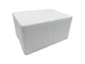 Termokasse 40x30x23 cm EPS Sunpack uten lokk Hvit, 1 stk.
