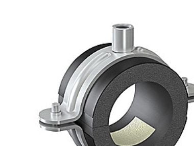 ISOCLAMP 012x19 mm rørbærer galvanisert HD-bøyle M8/M10 -45 til +105 grader (2 skruer)