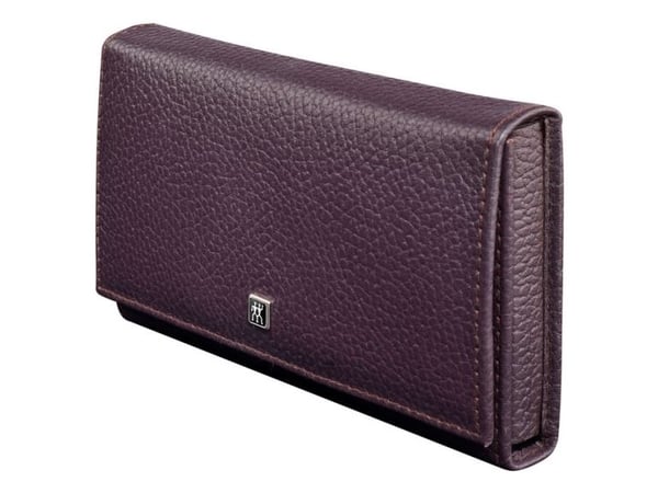 Zwilling Zwilling CLASSIC INOX Neat's leather case, purple, 7pc