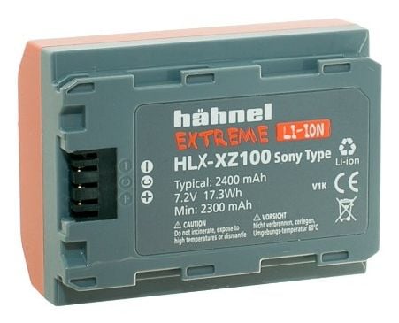 Hahnel HLX-XZ100, Sony, 2400 mAh, 7,2 V, Lithium-Ion (Li-Ion)