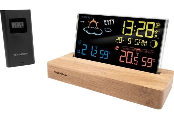Thomsonin sääasema, jossa on herätyskello CT610