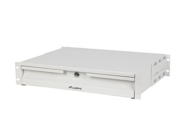 Lanberg - Racklåda skåp - grå, RAL 7035 - 2U - 19"