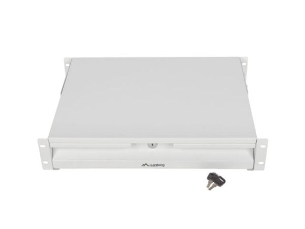 Lanberg - Racklåda skåp - grå, RAL 7035 - 2U - 19"