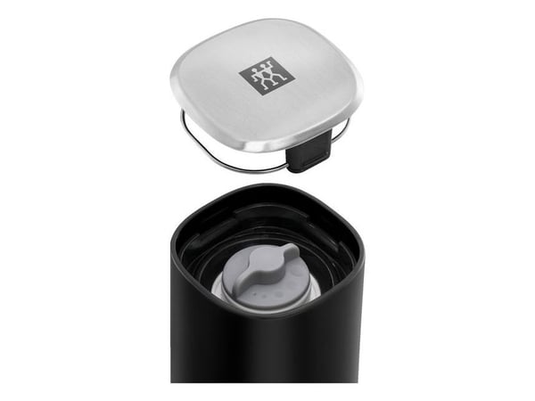 ZWILLING 1029698, Salt- og pepperkvern, Svart, Akrylonitril-butadien-styren (ABS), Keramisk, Pepper, Salt, 64 mm