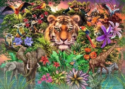 Ravensburger 120012733, 1000 stykker, Dyr, 14 år