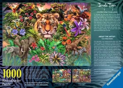 Ravensburger 120012733, 1000 stykker, Dyr, 14 år