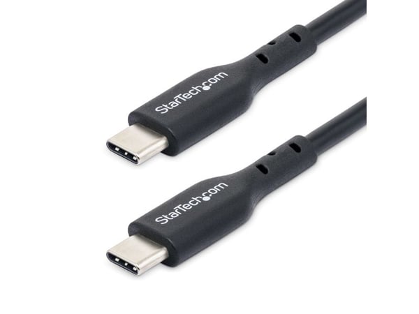 StarTech - USB-kabel - USB-C (hann) til USB-C (hann) - USB 2.0 - 3 A - 1 m - USB Power Delivery (60W) - svart (en pakke 2)