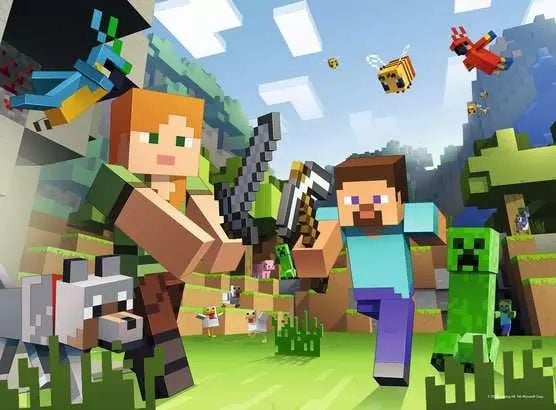 Dėlionė Ravensburger Minecraft