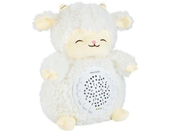 Milly Mally pehmolelu, jossa on Milly Sheep -projektori
