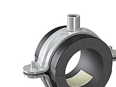 ISOCLAMP 022x09 mm - rørbærer galvanisert HD-bøyle, M8/M10, -45 til +105 grader