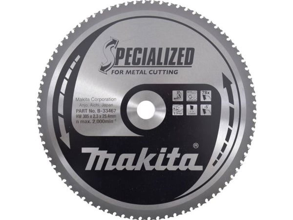 MAKITA sirkelsagblad 305x25,4x78z – SPECIALIZED tynnplate