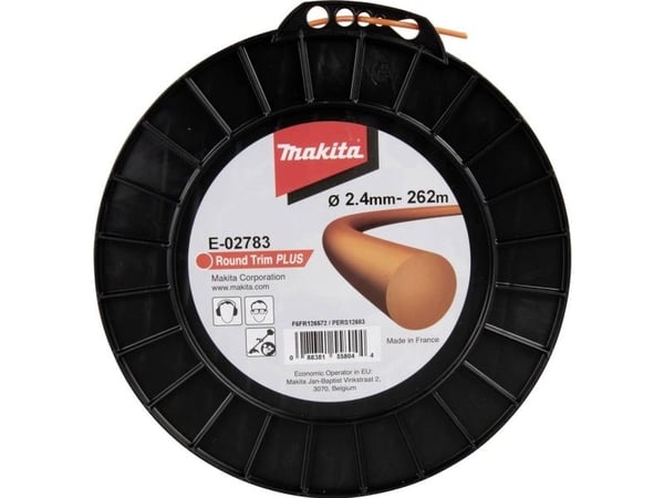 Makita - Gresstusserstreng - 2.4 mm - lengde: 262 m - for Makita DUR368AZ, DUR368LZ, DUR369AZ, EBH341U