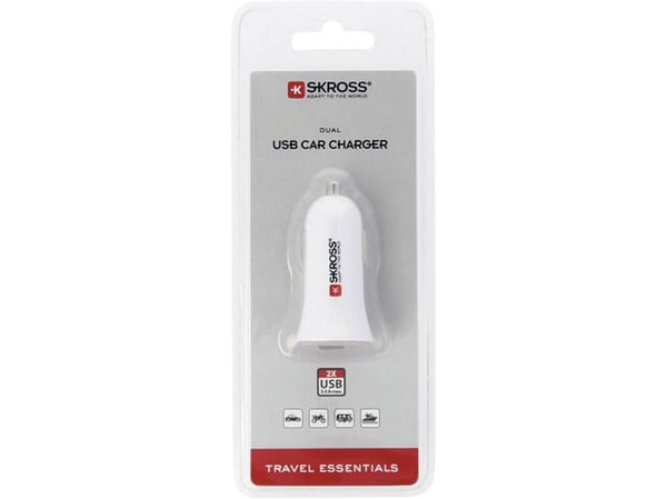 Skross SKCHCA0365WPDCN, Automatisk, Cigartenner/lighter, 5 V, Hvit