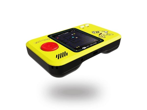 My Arcade DGUNL-4198, Arcade, Svart, Gult, Analog, D-pute, Strømknapp, Valg-knapp, Startknapp, Knapper, LED