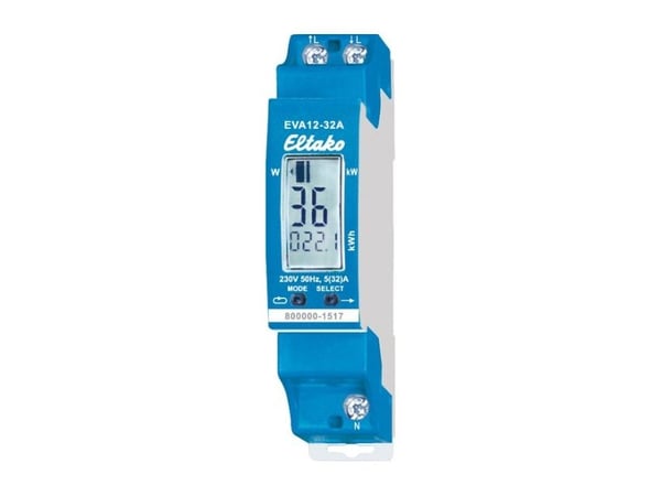 Eltako 28032411, Elektronisk, Innland, Strømeffektivitet, Blå, LCD, 50 MHz