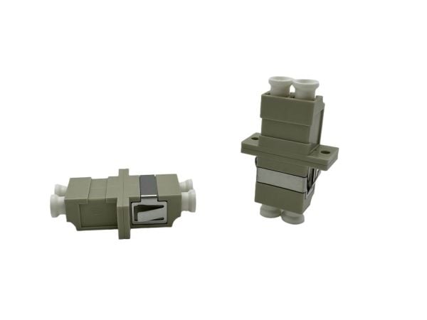 Lanview - Nettverkkontakt - LC/UPC (hann) til LC (hunn) - fiberoptisk - dupleks - 62,5 / 125 mikroner - OM1/OM2 - beige