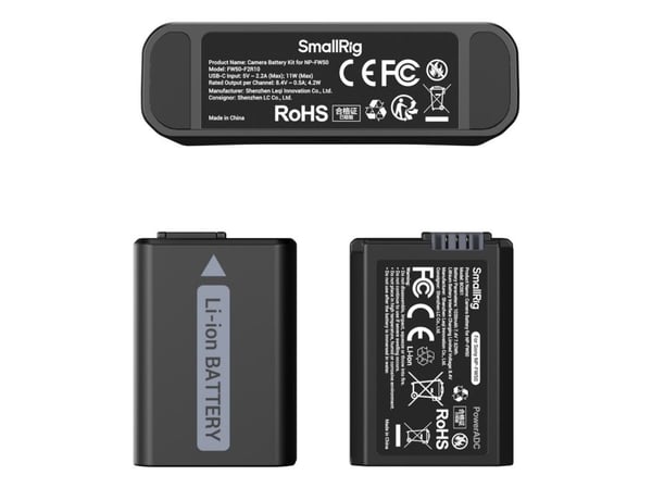 SmallRig 5488, Lithium-Ion (Li-Ion), 2 stykker, Batterier medfølger