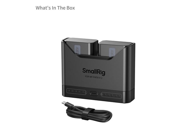 SmallRig 5488, Lithium-Ion (Li-Ion), 2 stykker, Batterier medfølger
