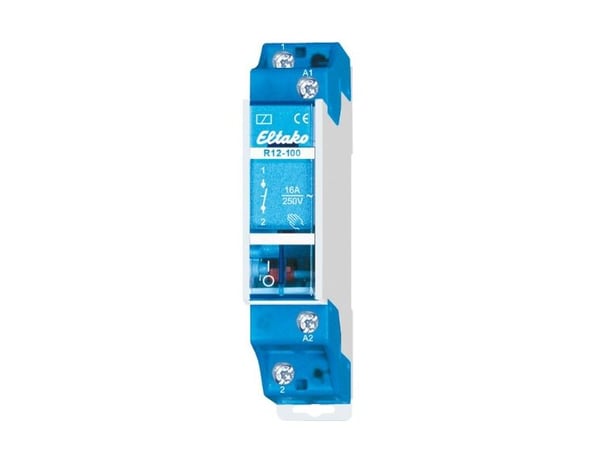 ELTAKO Installationsrelæ1 slutte, 16A, 230V ACdin-skinne 18mm bred ELTAKO Installationsrelæ1 slutte, 16A, 230V ACdin-skinne 18mm bred
