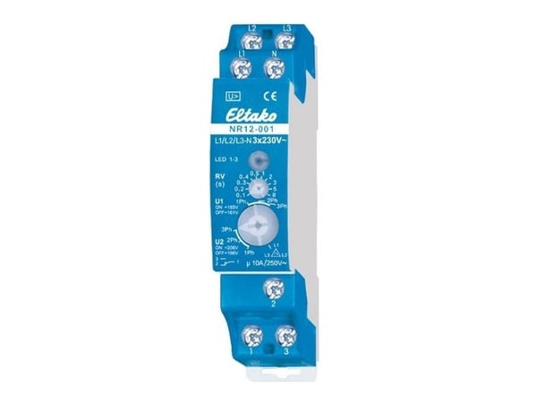 Eltako 22001330, Rotasjonsbryter, 1P, Blå, 230 V, 16 A, 18 mm