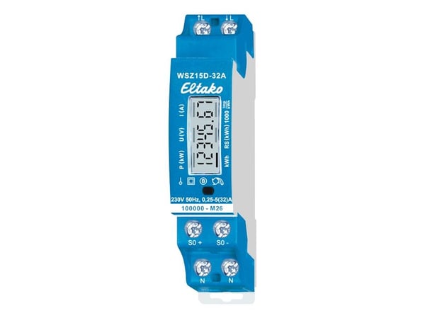 Eltako 28032015, Elektronisk, Innland, Strømeffektivitet, Blå, LCD, 50 MHz