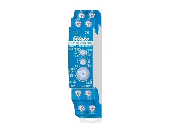 Eltako 23100831, Roterande brytare, 1P, Blå, 230 V, 16 A, 18 mm