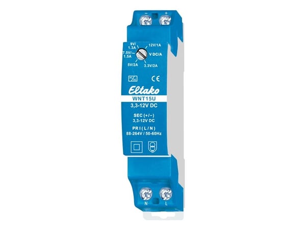 Eltako 20000175, Rotasjonsbryter, 1P, Blå, 230 V, 16 A, 18 mm