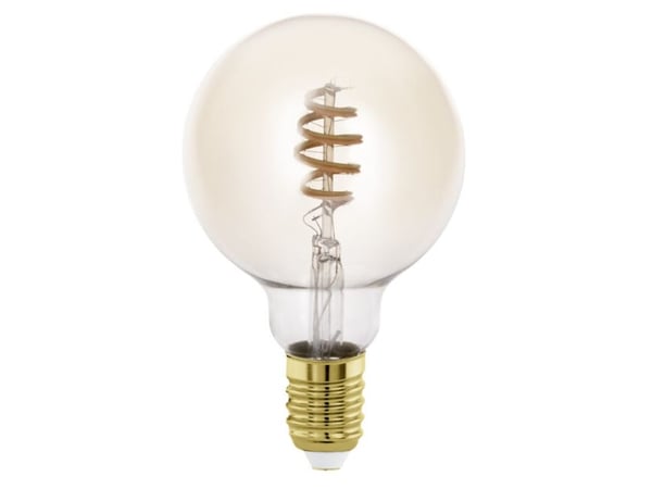 EGLO 110392, Smartpære, Rav, Glass, E27, G95, Klode