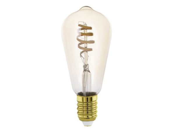 EGLO 110389, Smartpære, Rav, Glass, E27, ST64, Pæreformet