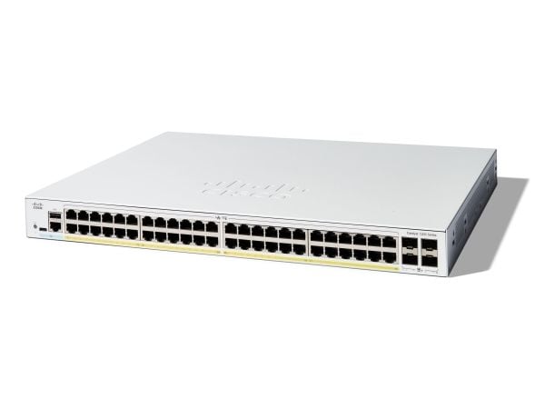 Cisco Catalyst C1200-48P-4X-RF, Hallittu, L2/L3, Gigabit Ethernet (10/100/1000), Telineasennus