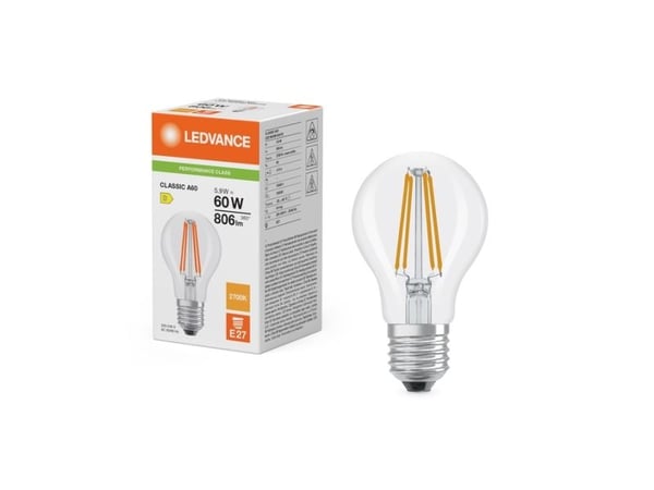 Osram LED CLASSIC A P, 5,9 W, 60 W, E27, 806 lm, 15000 h, Varm hvit