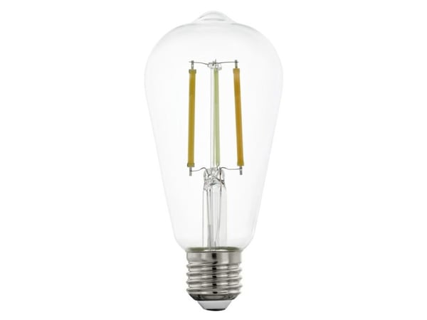 EGLO 110385, Smartpære, Gjennomsiktig, Glass, E27, ST64, Pæreformet