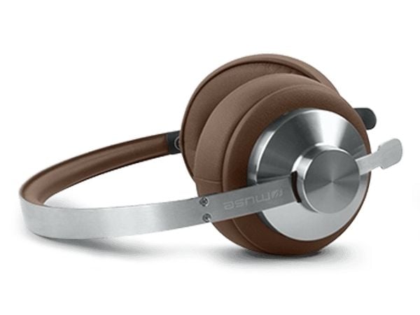 Muse M-298 SBR, Ledning & Trådløs, Samtaler/musikk, 20 - 20000 Hz, 240 g, Hodesett, Brun, Sølv
