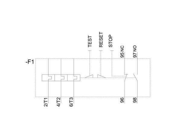 Siemens 3RU2136-1HD0 Ylikuormitusrele 690 V/AC 1 x katkaisukosketin, 1 x kosketin 1 kpl 1 kpl