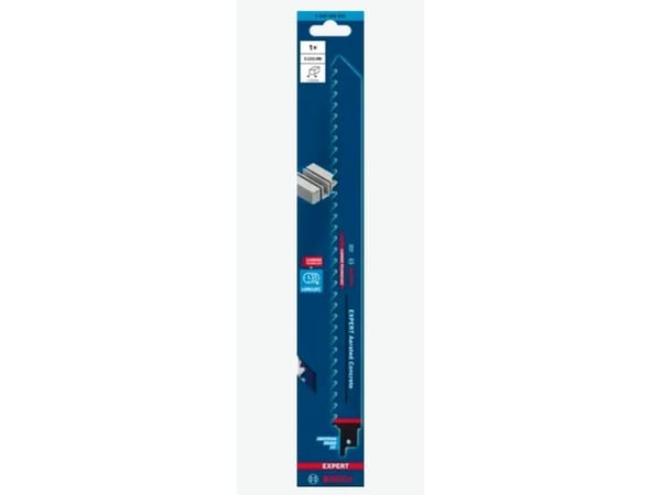 Bosch Expert 2 608 900 411, Frem- og tilbakegående sagblad, Tre, Karbid, Blå, 25 cm, 8,5 mm