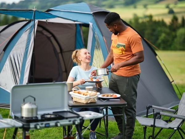 Camping Kitchen 2 Multi Cook Plus(harmaa, 2 keittolevyä 2x 1,8 kW + grillilevy 0,9 kW, malli 2025)