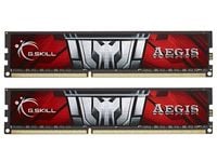 G.Skill AEGIS F3-1600C11D-16GIS - DDR3 - sett - 16 GB: 2 x 8 GB - DIMM 240-pin - 1600 MHz / PC3-12800 - CL11 - 1.5 V - ikke-bufret - ikke-ECC