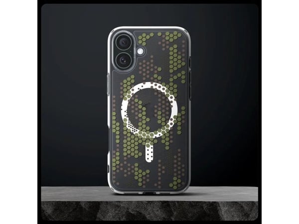 Spigen Ultra Hybrid (MagFit), Etui, Apple, iPhone 16, 15,5 cm (6.1"), Grønn, Gjennomsiktig