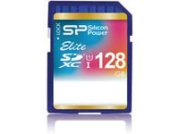 SILICON POWER Elite - Flashminnekort (microSDXC til SD-adapter inkludert) - 128 GB - Class 10 - SDXC UHS-I