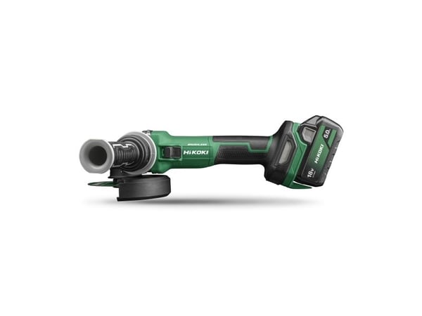 HiKOKI G1813DE G1813DEWQZ Sladdlös vinkelslip 125 mm inkl. extra batteri, inkl. laddare 750 W 5 Ah, 5 Ah