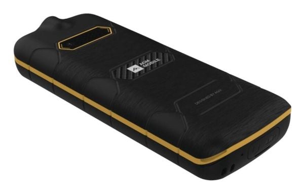 AGM M9F 4G Floating, Perusmalli, Kaksois-SIM, 6,1 cm (2.4"), 2 MP, 1000 mAh, musta, Oranssi