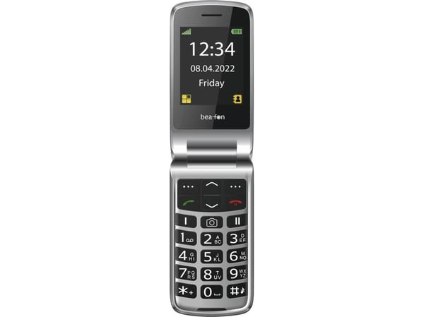 Beafon SL605, Simpukka, Yksittäinen SIM, 6,1 cm (2.4"), 1,3 MP, 1050 mAh, musta