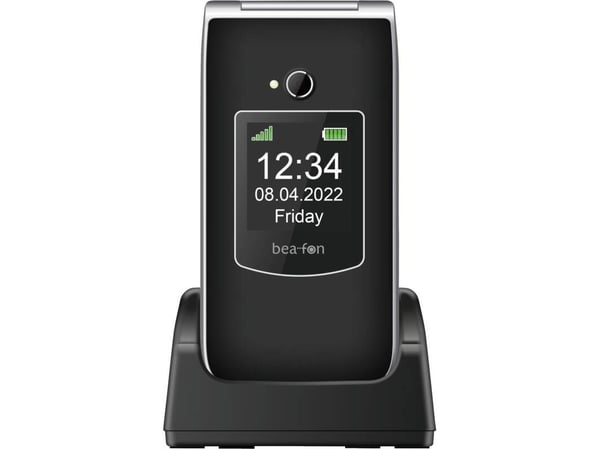 Beafon SL605, Simpukka, Yksittäinen SIM, 6,1 cm (2.4"), 1,3 MP, 1050 mAh, musta