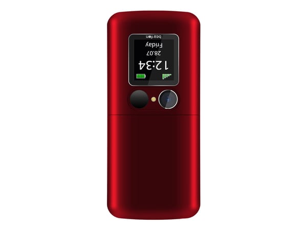 Beafon FOLD 10, Simpukka, Yksittäinen SIM, 5,59 cm (2.2"), Bluetooth, 1000 mAh, Punainen