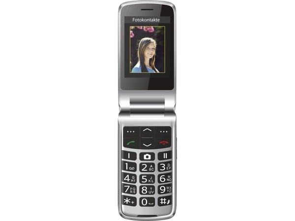 Beafon SL645, Avattava, Yksittäinen SIM, 7,11 cm (2.8"), 3 MP, 1000 mAh, musta, Hopea