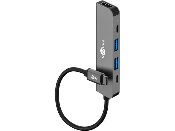 Slim 5-ports USB-hub med HDMI™, 5 Gbit/s